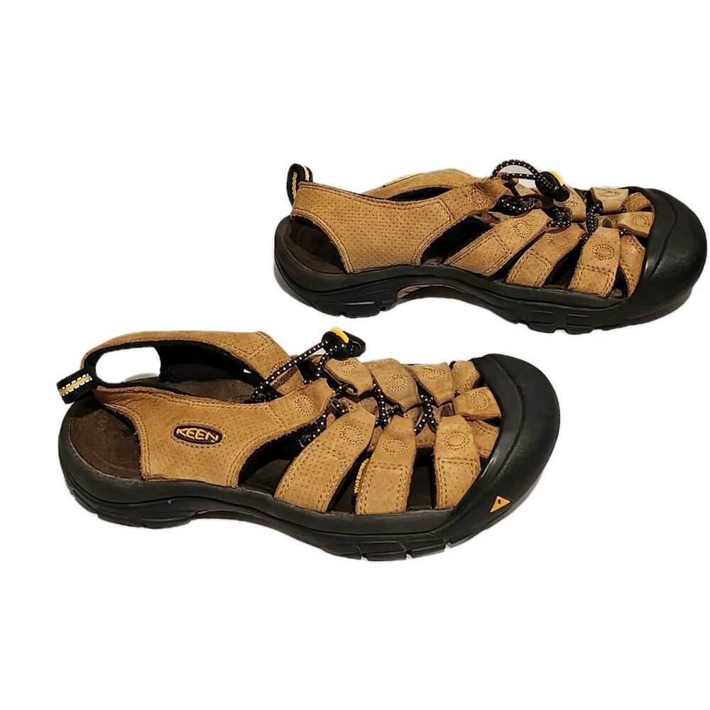 Keen Women's Leather Closed Toe Hiking Sport Sandals Tan Size 8 - Picture 2 of 11